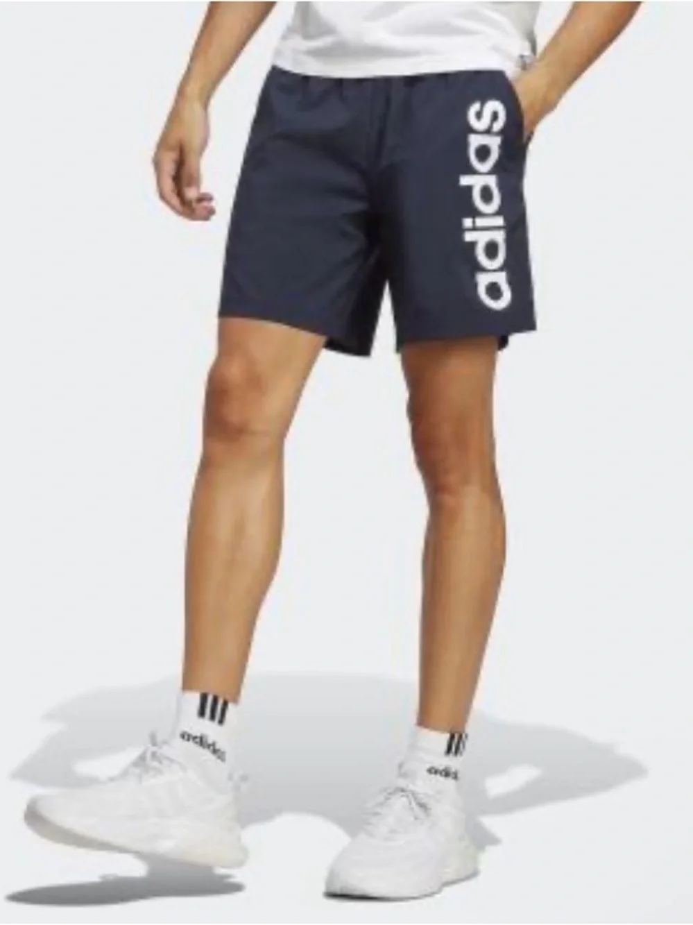 adidas Men’s AEROREADY Linear Chelsea Dual-Branded Legend Ink Shorts Size XL